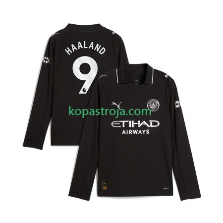 Billiga Fotbollströjor Manchester City Erling Haaland 9 Borta tröja 2025/26 Långärmad